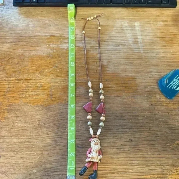 Cute Santa Necklace with adjustable length.   Never worn. - Picture 4 of 8